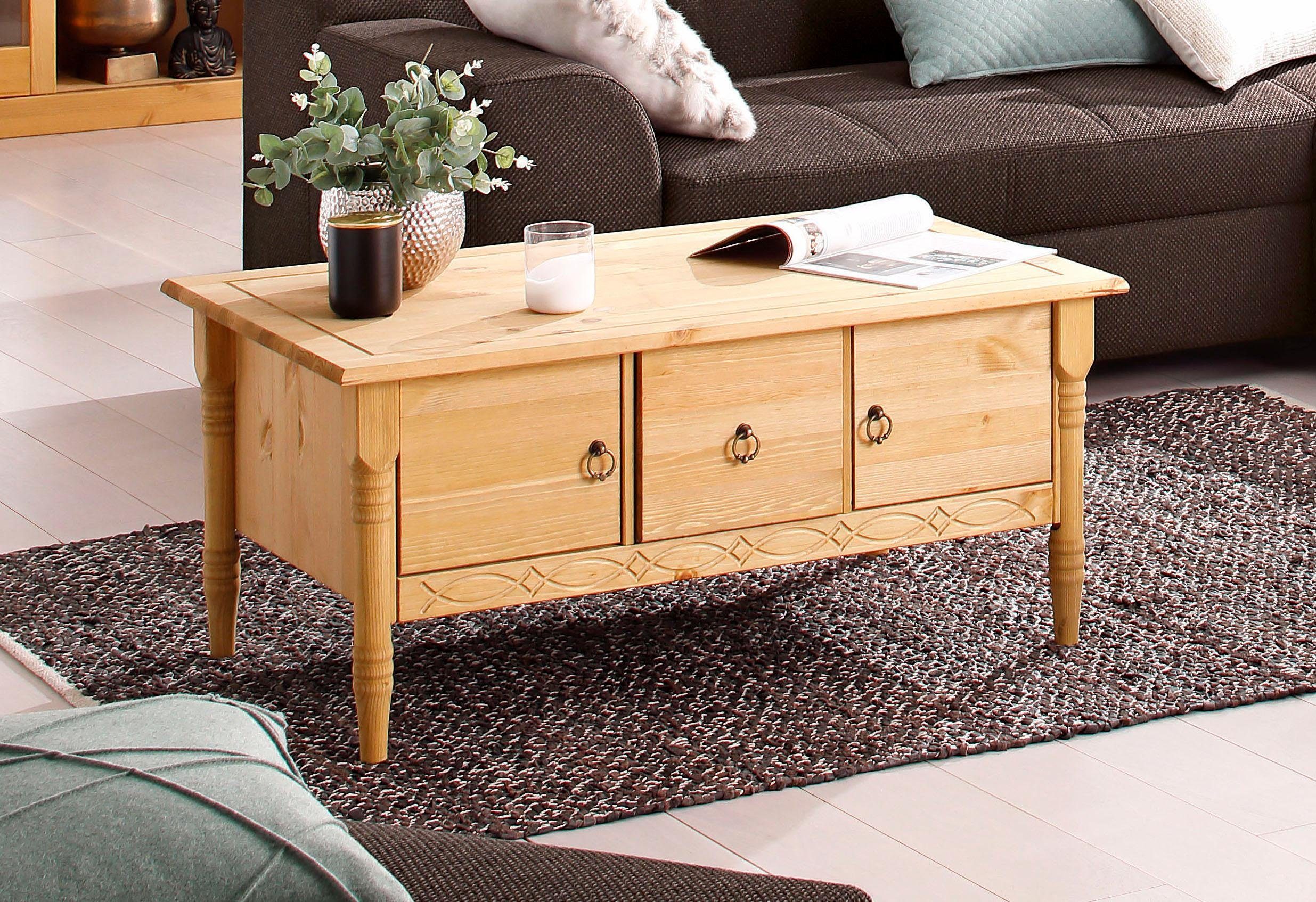 Home affaire Couchtisch »Indra«, mit 3 Schubladen und in 3 Farben - Home affaire
