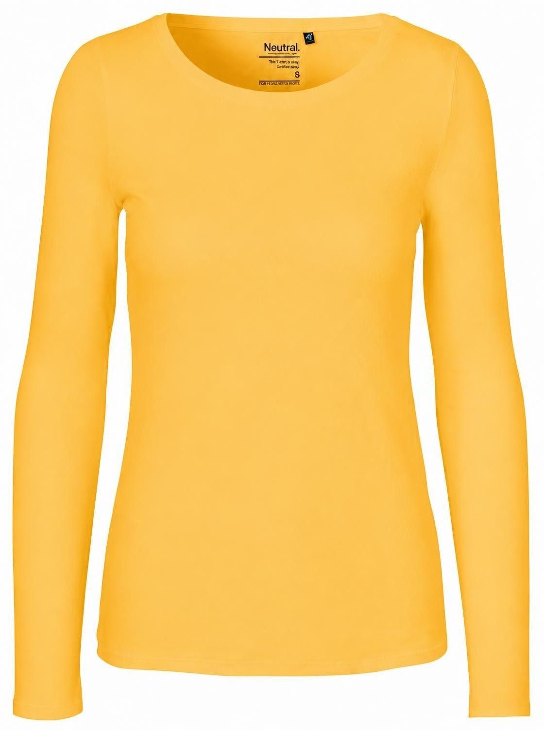 Neutral Langarmshirt Damen Long Sleeve T-Shirt / 100% Fairtrade-Baumwolle
