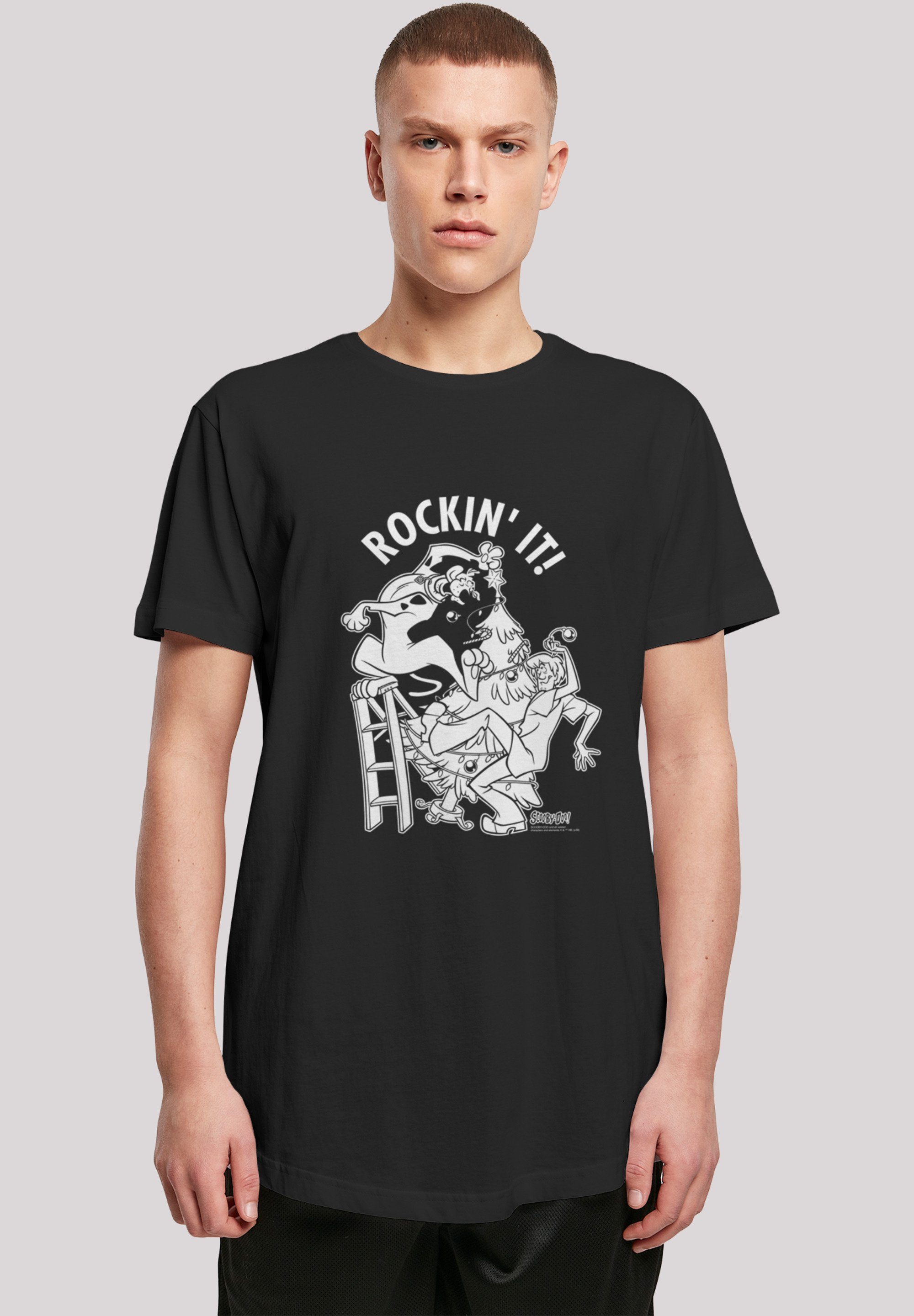 F4NT4STIC T-Shirt It Rockin\' Merch,Lang,Longshirt,Bedruckt Herren,Premium Christmas Weihnachten Doo Scooby