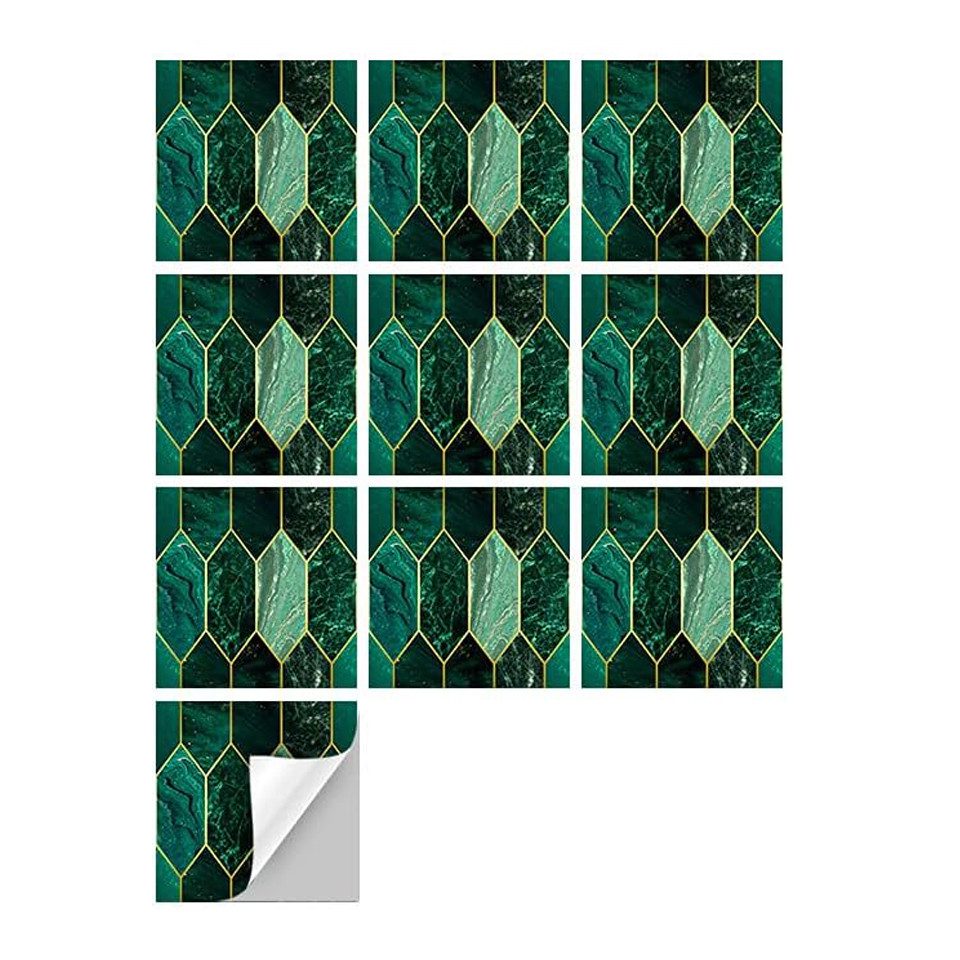 Coonoor Fliesenaufkleber Wandfliesenaufkleber, 10 St PVC günstig online kaufen