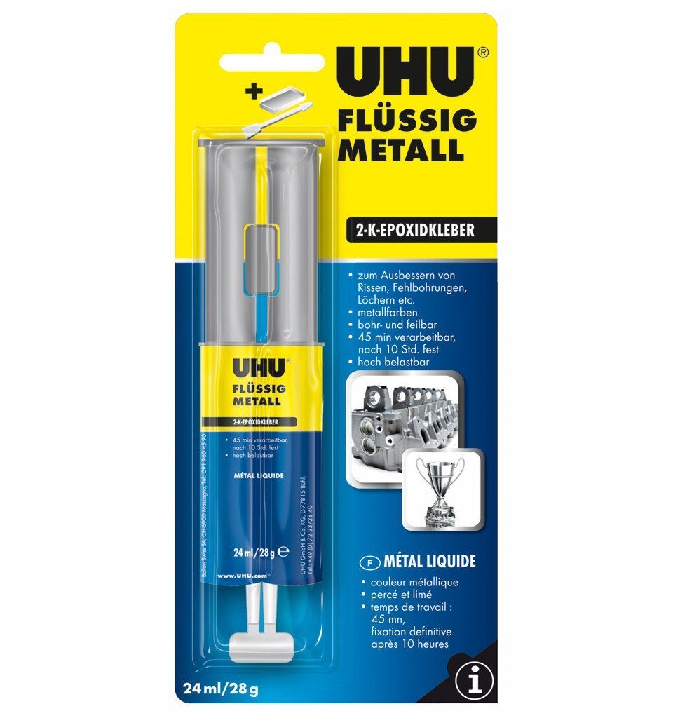 UHU Montagekleber UHU Flüssigmetall Doppelkammerspritze 28 g