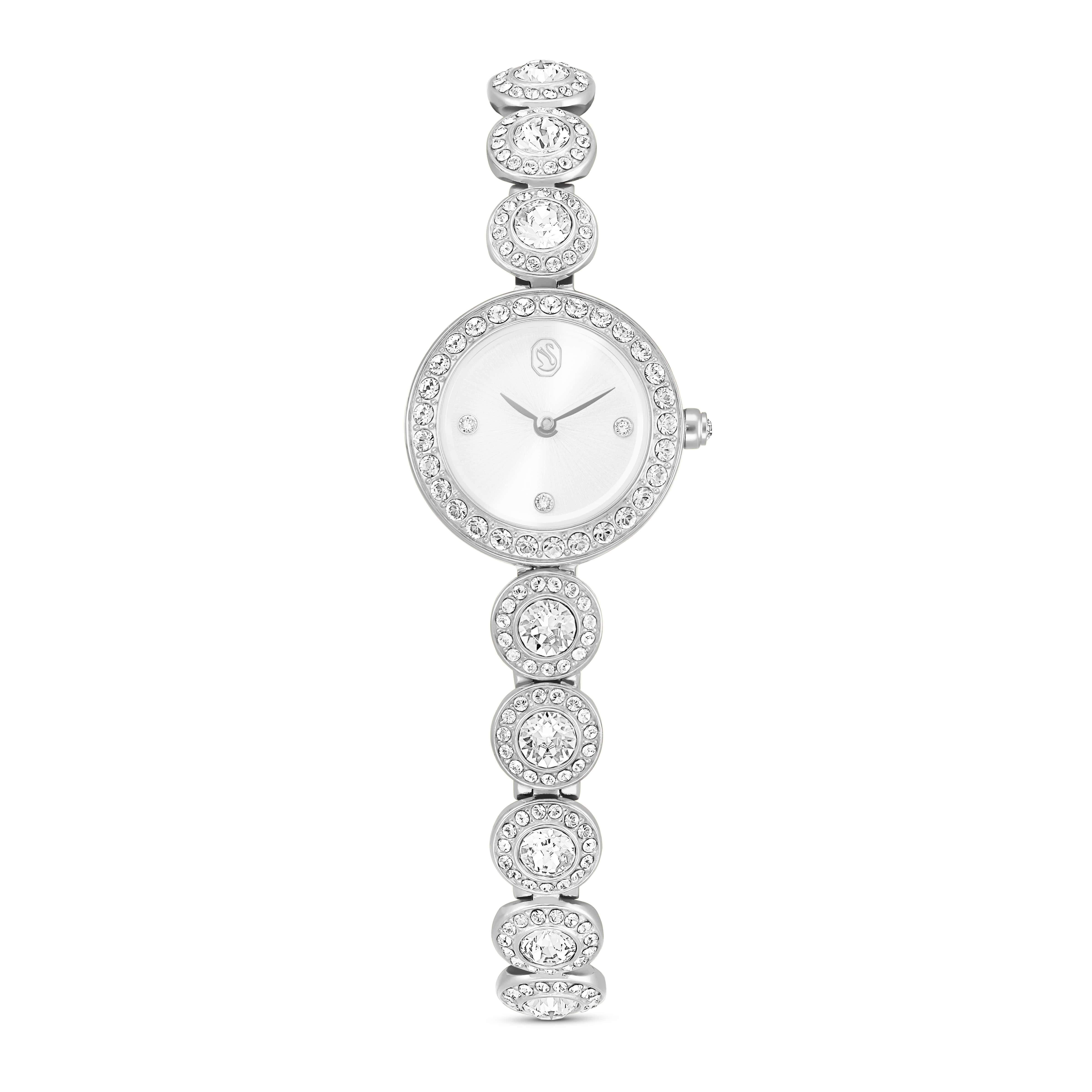 Swarovski Quarzuhr UNA 5737038, Armbanduhr, Damenuhr, Edelstahlarmband, analog, Swarovski®-Kristalle