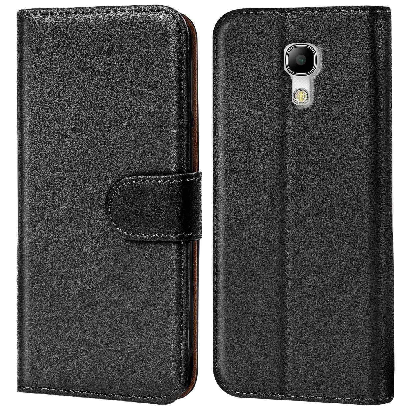 CoolGadget Handyhülle Wallet Klapp Tasche Book Case für Samsung Galaxy S4 5,0 Zoll, Hülle Klapphülle Flip Cover Etui Schutzhülle