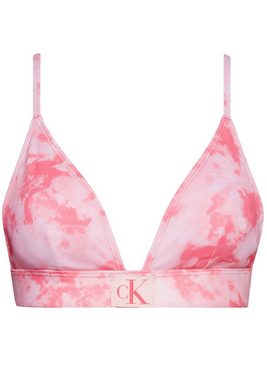 Calvin Klein Swimwear Triangel-Bikini-Top FIXED TRIANGLE-RP-PRINT, mit Calvin Klein Markenlabel