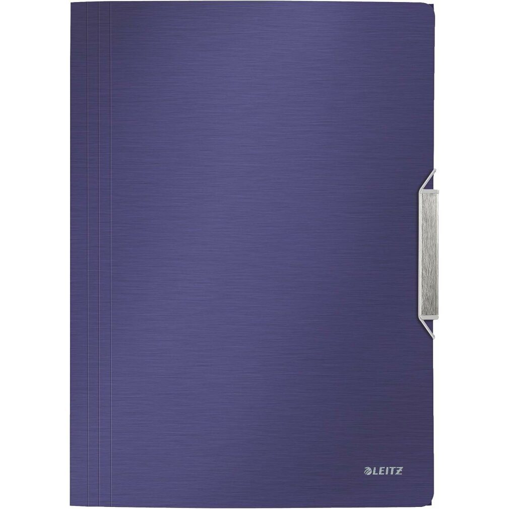 LEITZ Fächermappe Eckspannmappe 3977 Style A4 PP titanblau