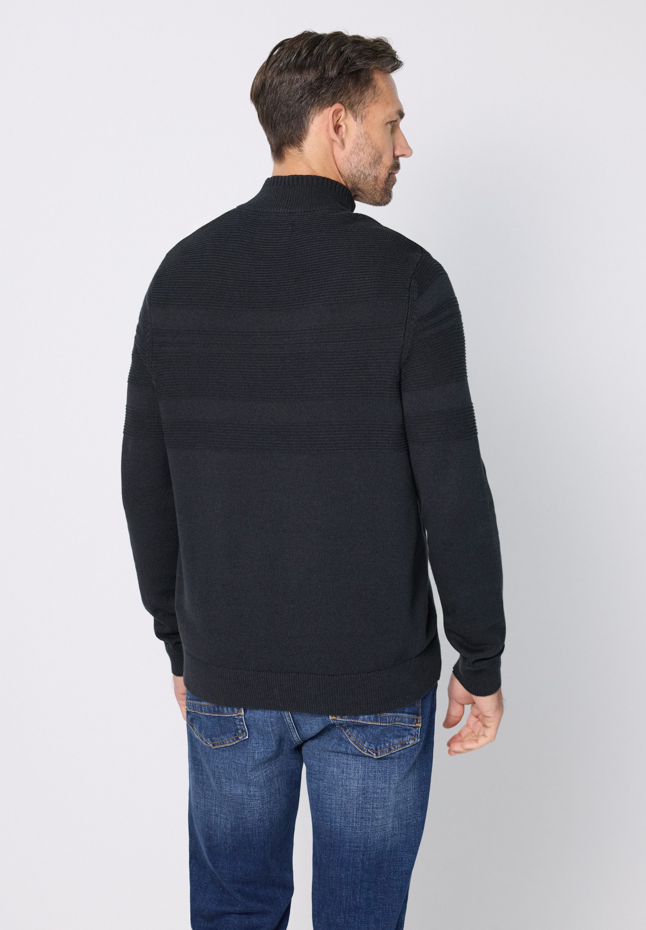 STREET ONE MEN Cardigan aus reiner Baumwolle günstig online kaufen