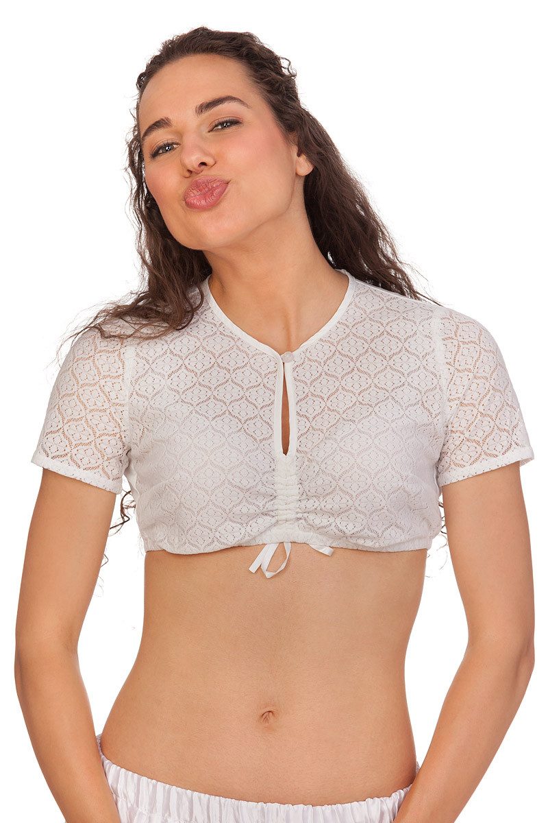 Dirndlbluse Dirndlbluse - NALA-MADLENKA - offweiß