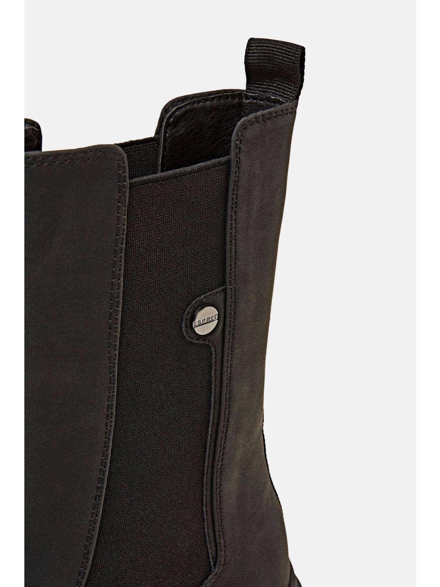 Esprit Grobe in Stiefelette Boots Lederoptik BLACK