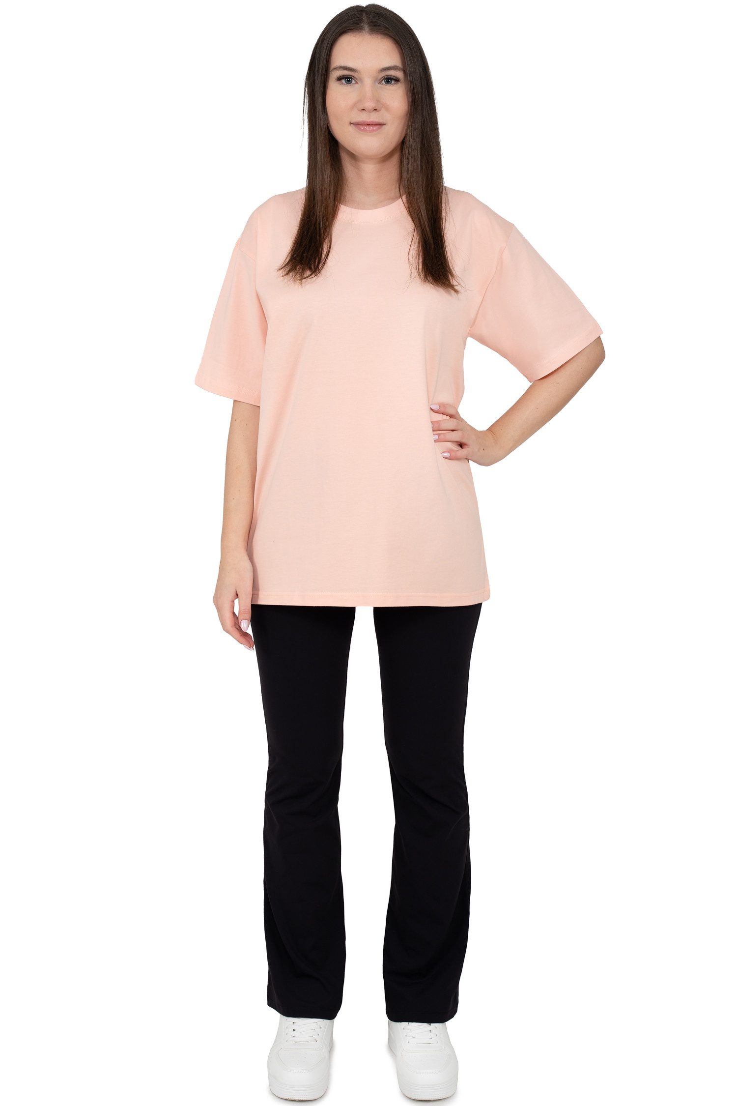 Reichstadt Oversize-Shirt Oversized Kurzarmshirt 24RSW058 in kräftigen Farben