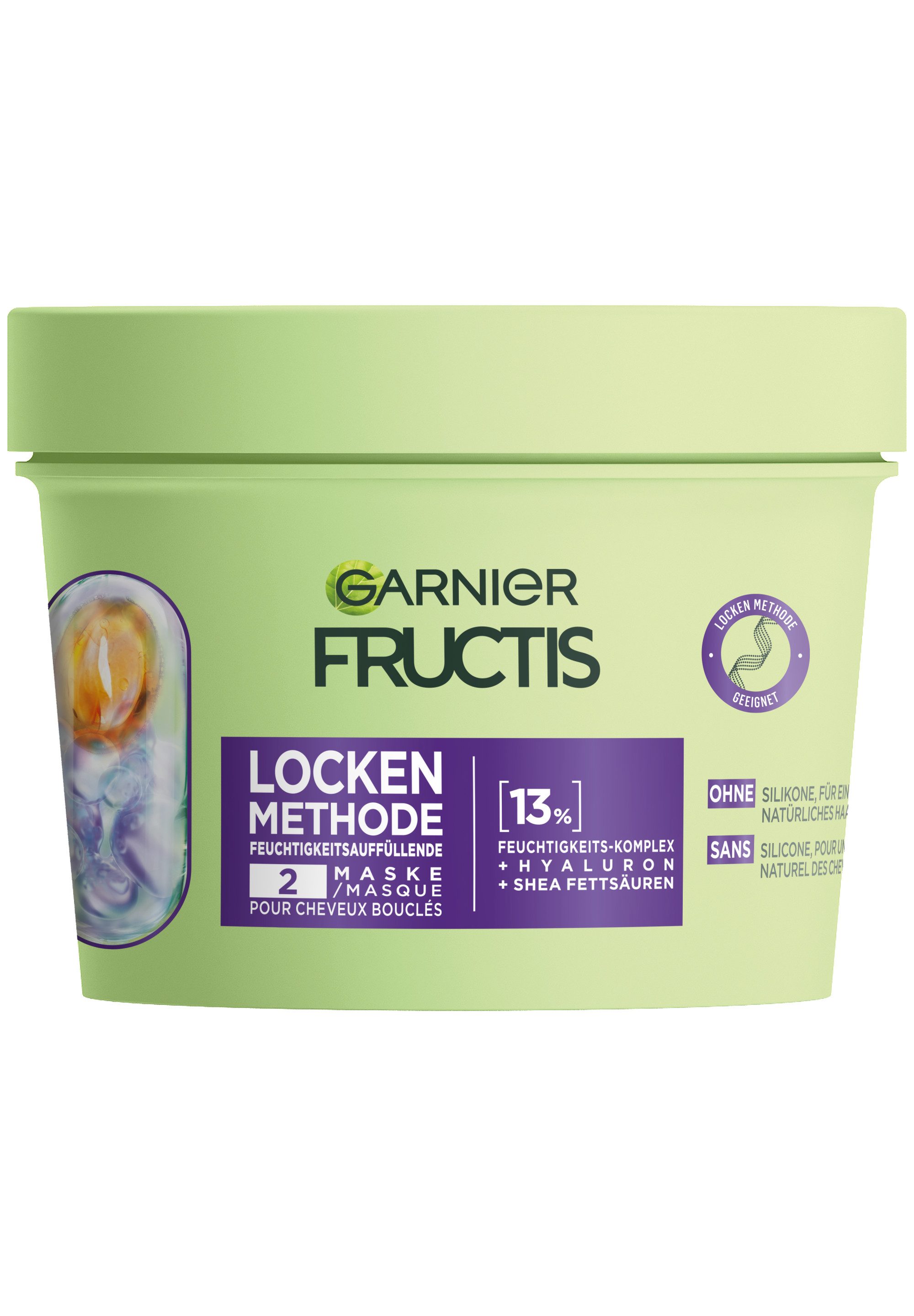 GARNIER Haarmaske FRUCTIS LOCKEN METHODE, 6er Pack, für alle Lockentypen, Creme-Textur, mit Hyaluron, vegane Formel