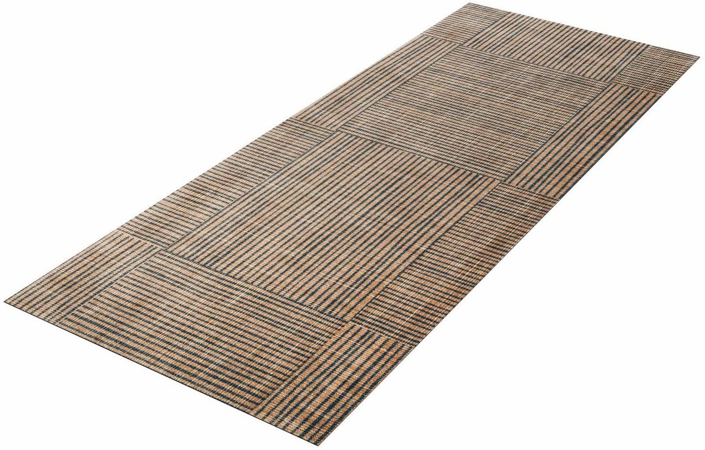 Teppich »Canvas«, wash+dry by Kleen-Tex, rechteckig, Höhe 9 mm, rutschhemmend, waschbar, Wohnzimmer-HomeTrends