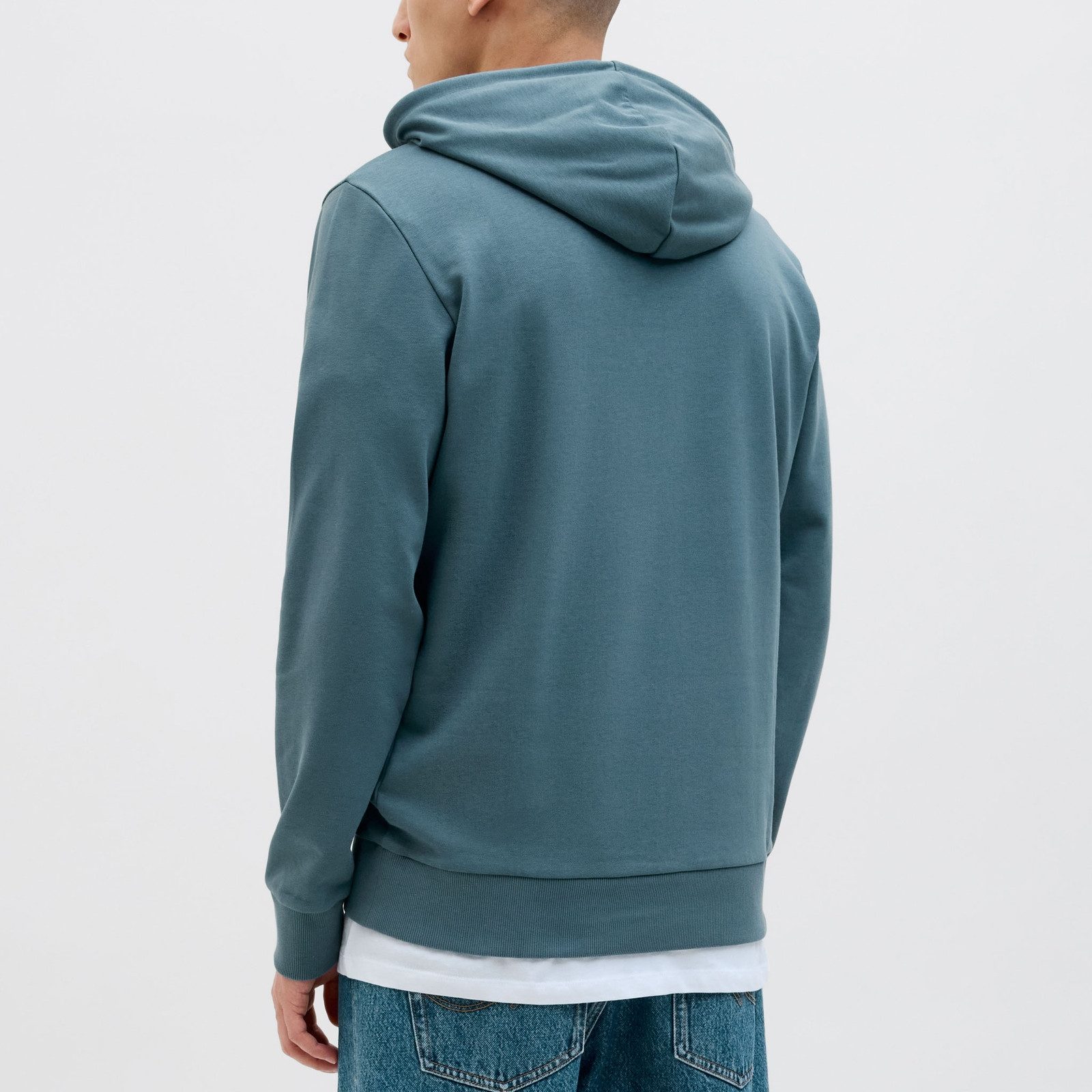 Jack & Jones Hoodie JJHawaii Shape Sweat Hood mit großem Print auf der Vorderseite