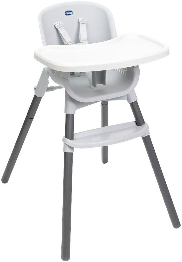 Chicco Hochstuhl Zest Plus Wooden Grey, mit abnehmbarem Tablett