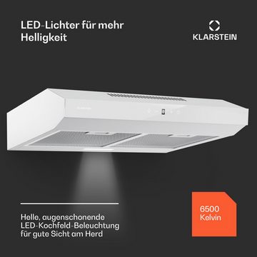 Klarstein Deckenhaube Serie DSM-Contem.Neo 60WH Contempo Neo 60, Dunstabzugshaube Unterbauhaube Abluft Umluft LED