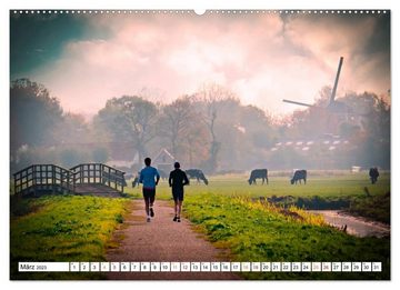 CALVENDO Wandkalender Jogging - Spaß am Laufen (Premium, hochwertiger DIN A2 Wandkalender 2023, Kunstdruck in Hochglanz)