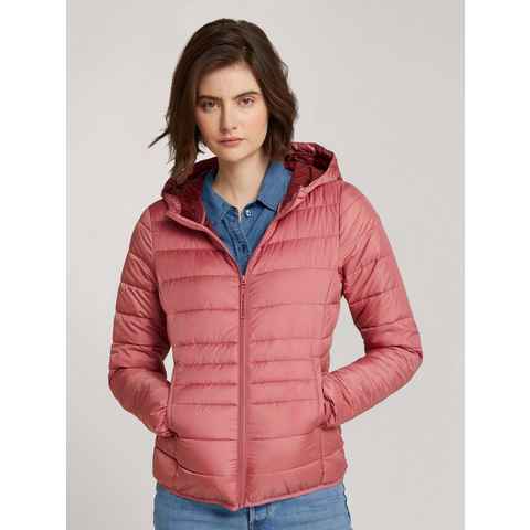 TOM TAILOR Denim Winterjacke Lightweight Steppjacke mit Kapuze