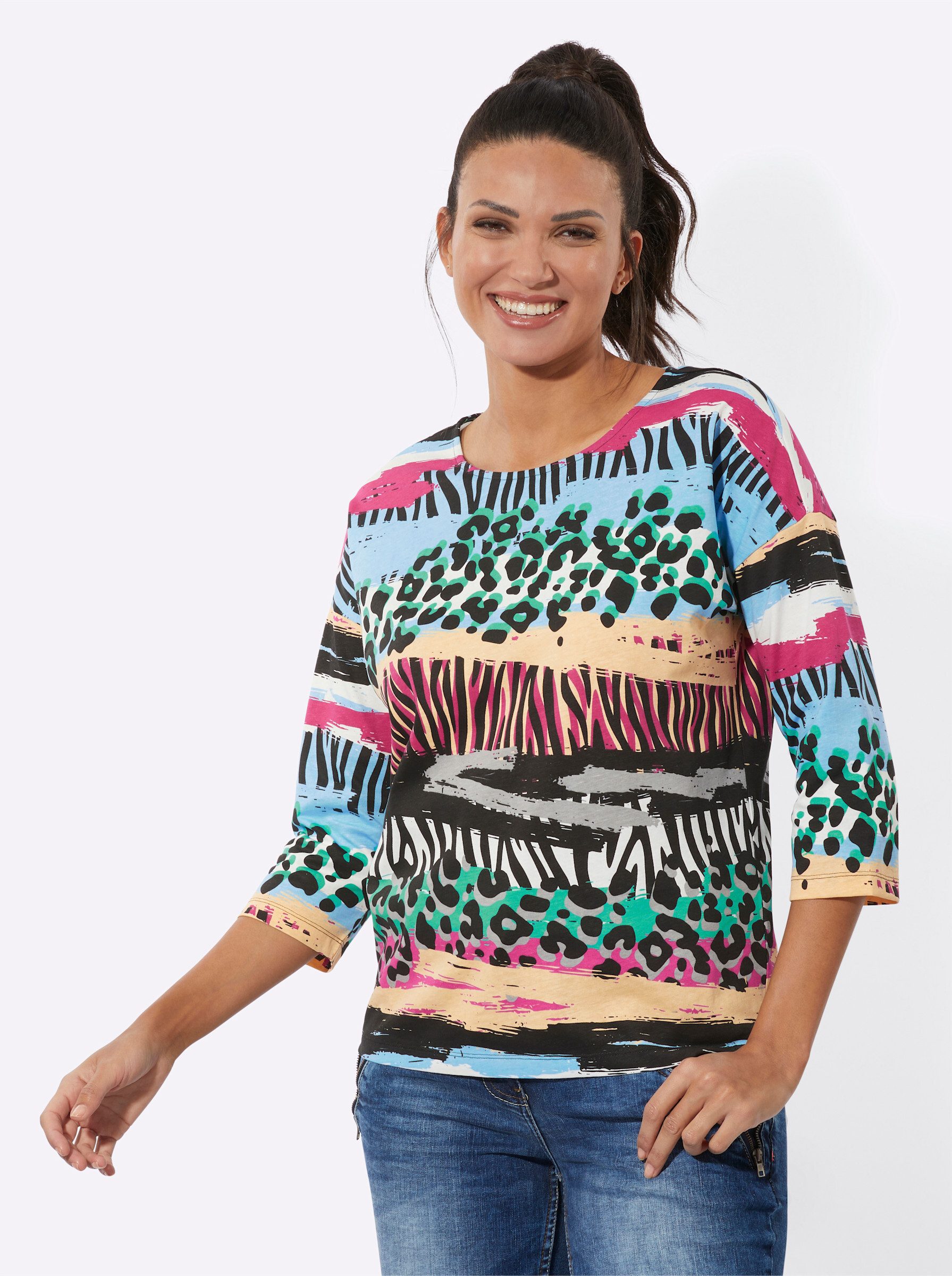 Sieh an! T-Shirt Rundhalsshirt . günstig online kaufen