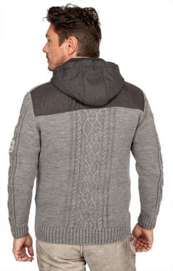 Maddox Trachtenjacke Strickjacke WAIDSEE grau