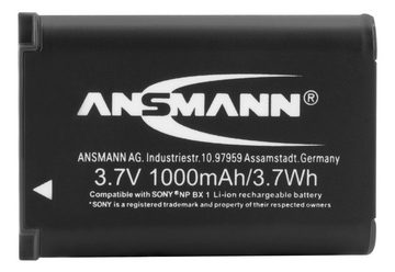 ANSMANN AG Akkupack A-Son NP BX1 Ersatz für Kamera Sony RX1, HDR-AS15… 1400-0041 Kamera-Akku 1000 mAh (3.7 V)