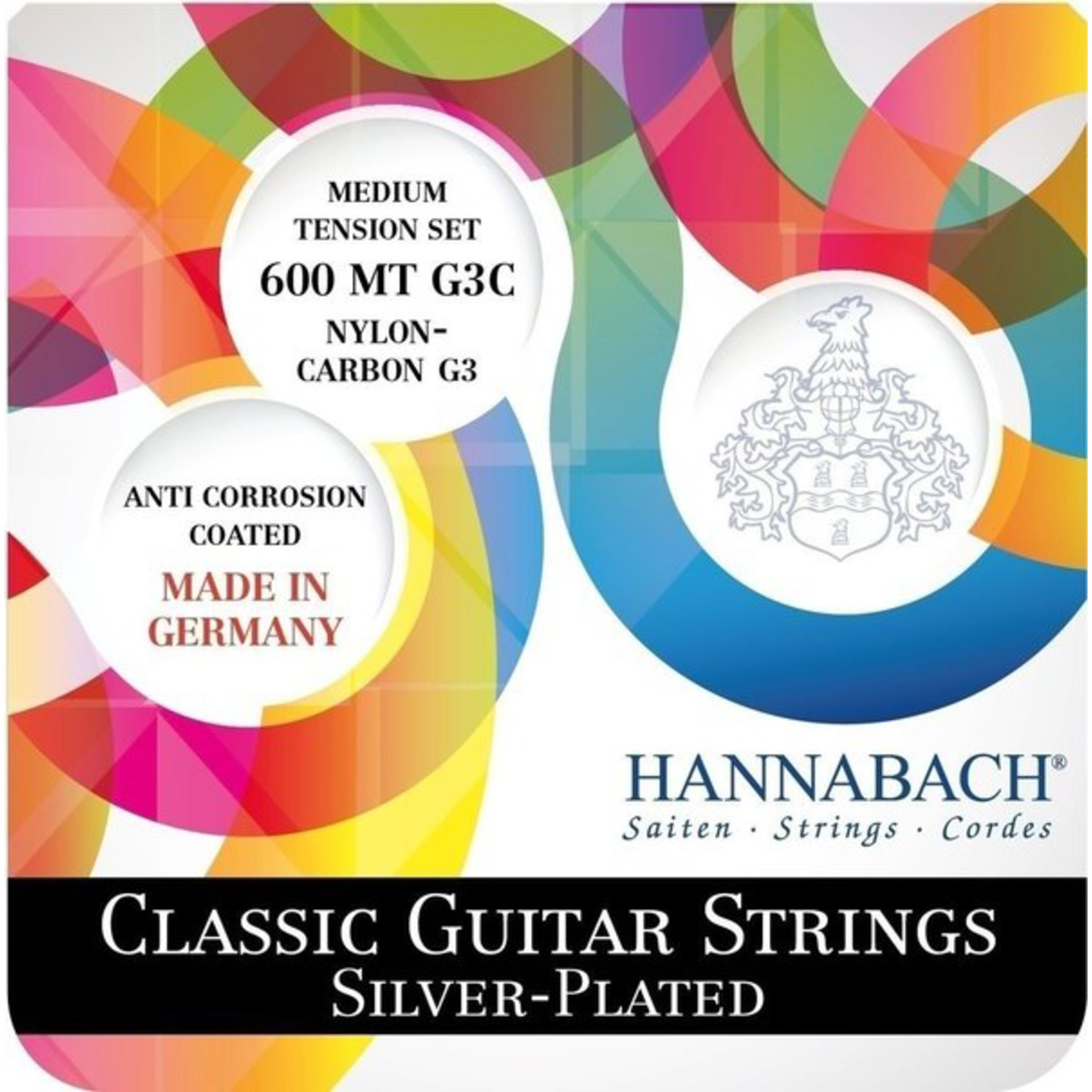 Hannabach Saiten, 600 MT G3C Classic Guitar Strings - Konzertgitarrensaiten