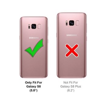 CoolGadget Handyhülle Marmor Slim Case für Samsung Galaxy S8 5,8 Zoll, Hülle Dünne Silikon Schutzhülle für Samsung S8 Hülle