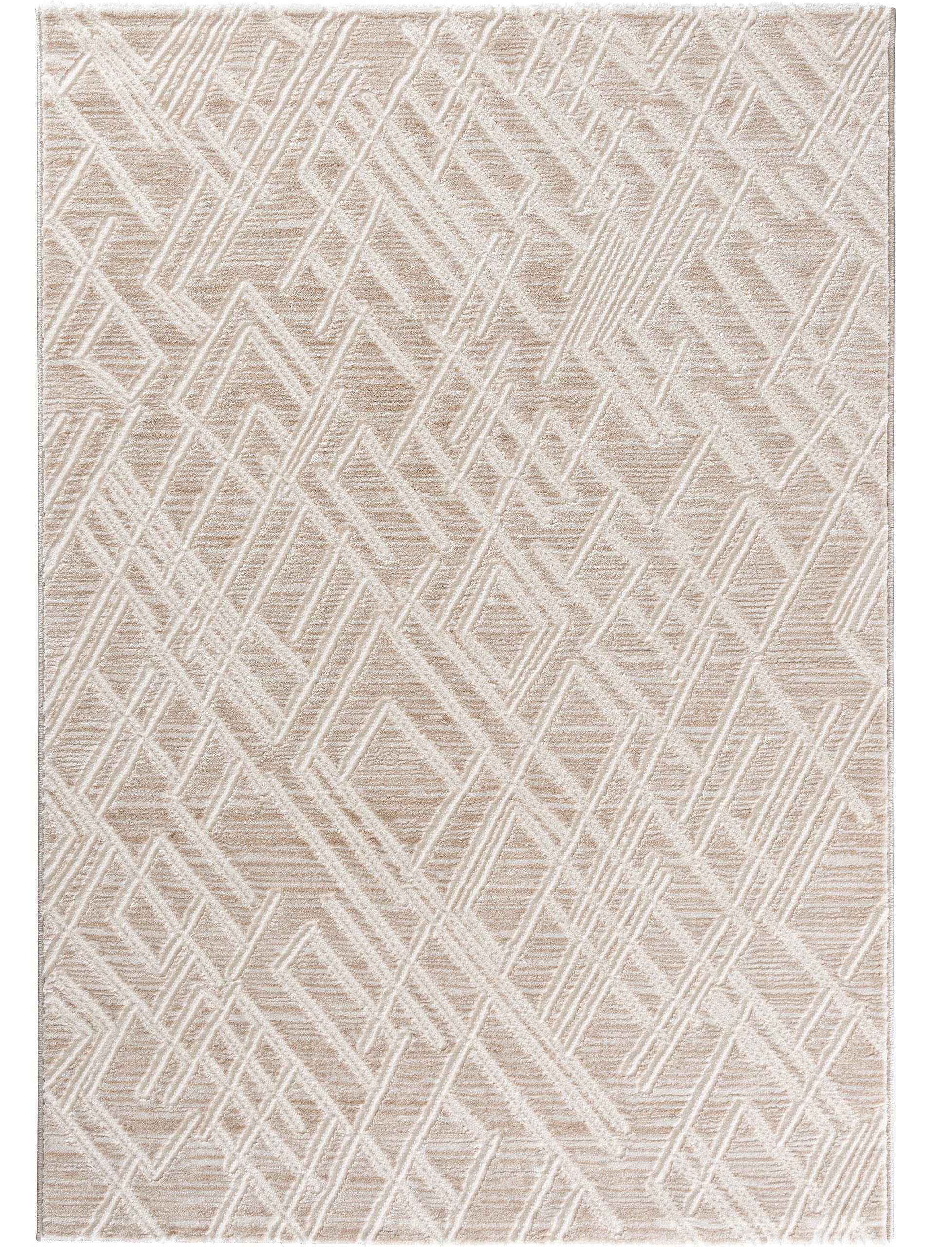 Sehrazat Teppich Moda 1320, auch als Läufer, rechteckig, Höhe: 11 mm, Kurzflor, grafisches Hoch Tief Muster, Wohnzimmer