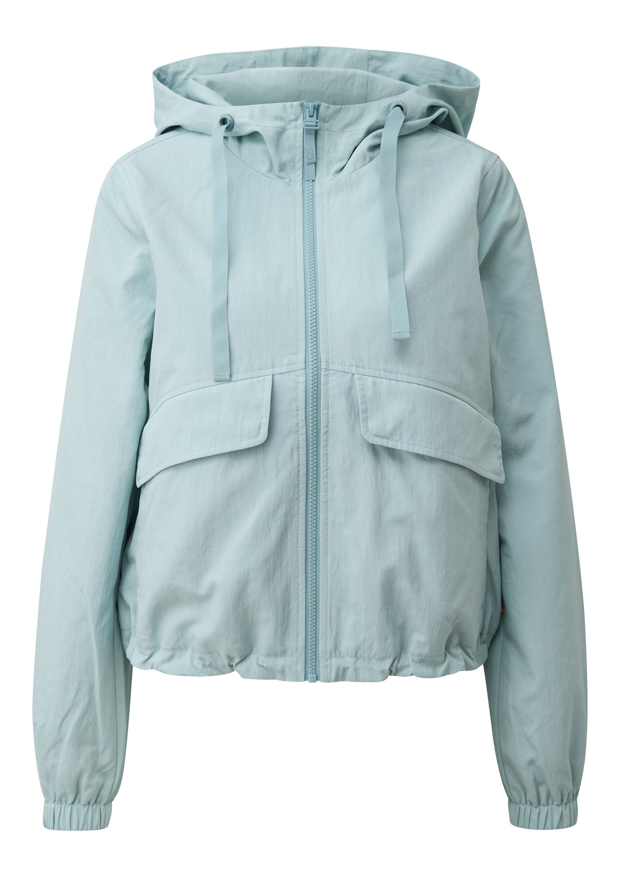 QS Funktionsjacke Outdoor-Jacke Nylonjacke mit verstellbarem Saum und Kapuz günstig online kaufen