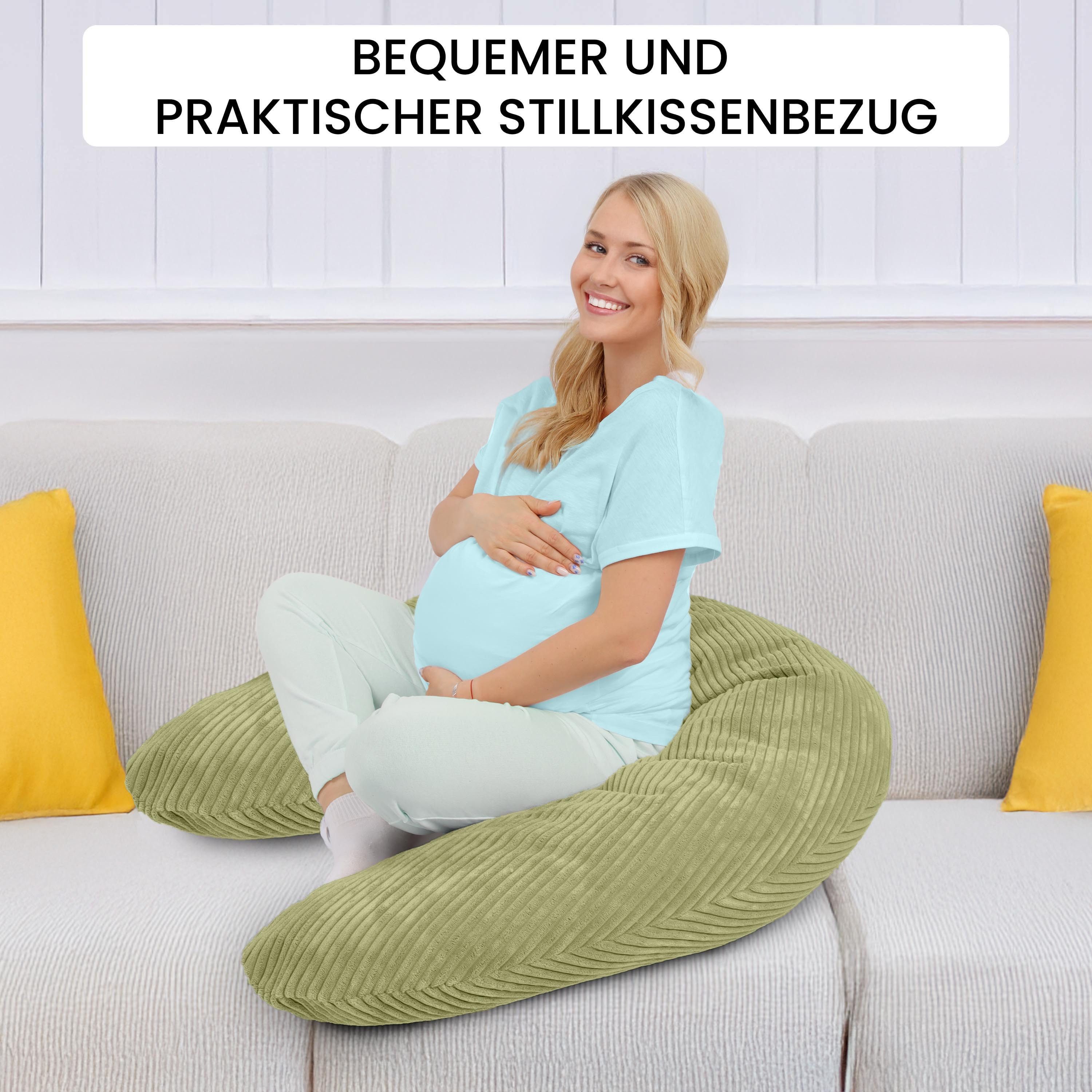 Amilian Stillkissenbezug 170 cm - Kissenbezug für Schwangerschaftskissen, S günstig online kaufen