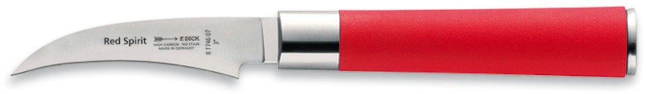 F. DICK Schälmesser Red Spirit, Tourniermesser, 7 cm
