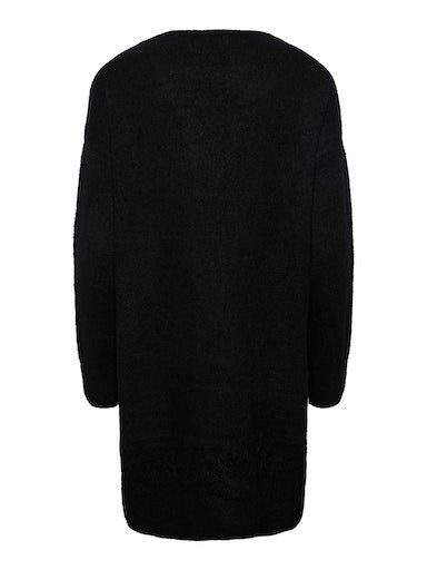 Strickkleid LS pieces KNIT NOOS DRESS BC PCJULIANA V-NECK Black