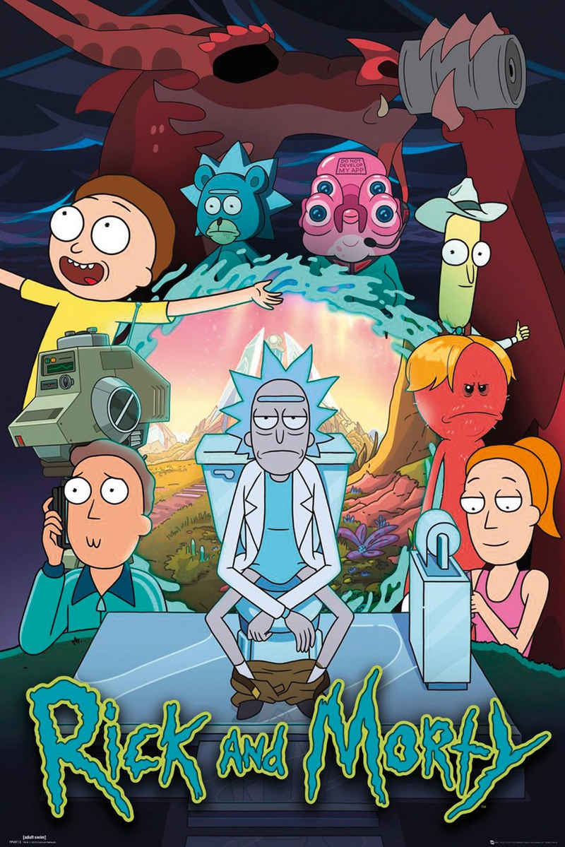 GB eye Poster Rick and Morty Poster Season 4 61 x 91,5 cm