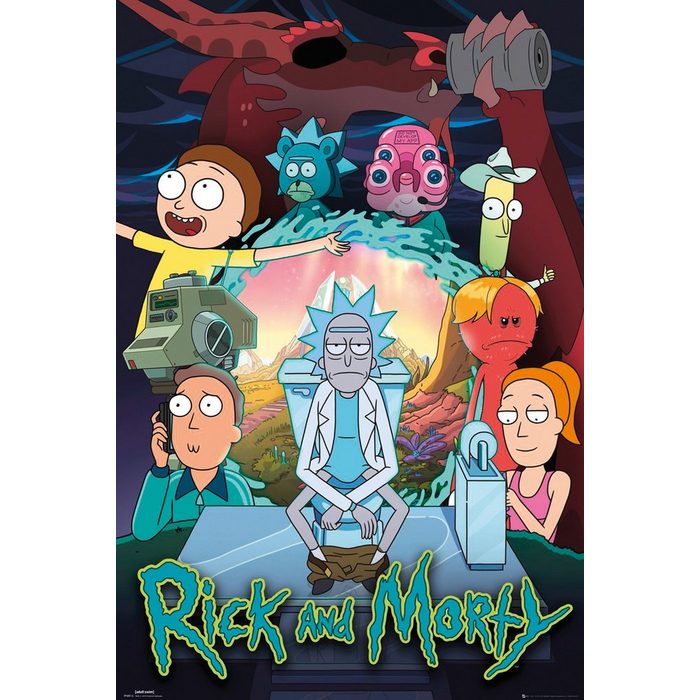 GB eye Poster Rick and Morty Poster Season 4 61 x 91 5 cm