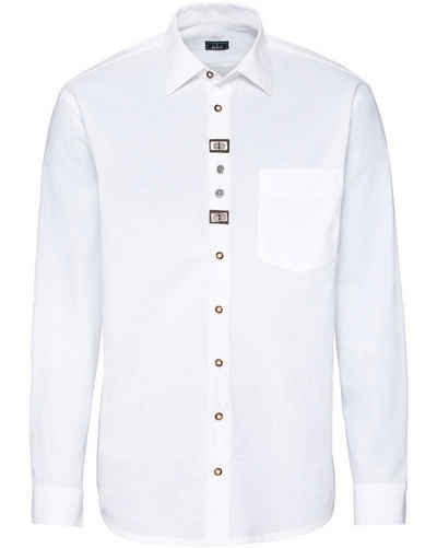Luis Steindl Trachtenhemd Trachtenhemd mit Applikationen