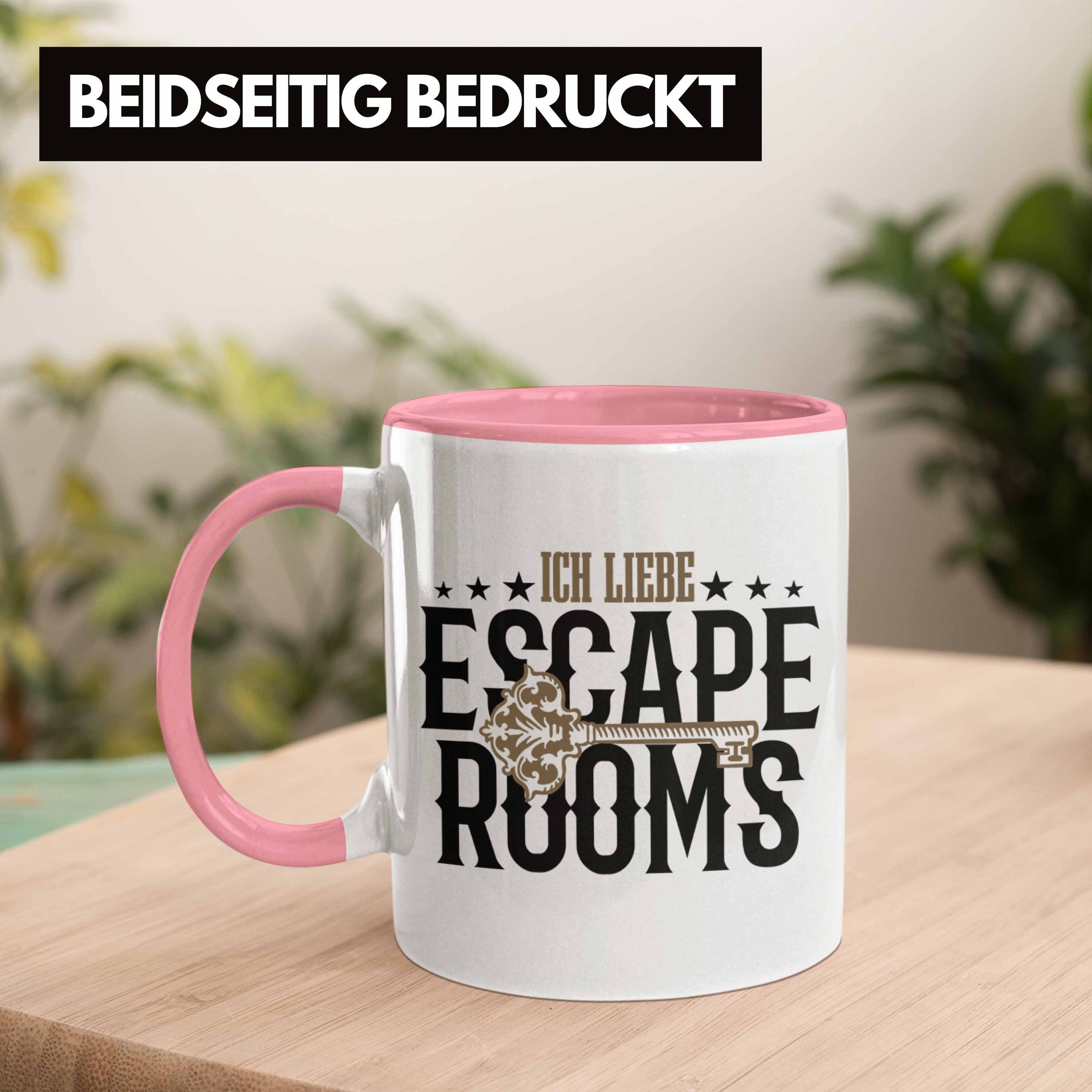 Tasse Room Geschenkidee Fans Escape Rosa Lustige Escape Trendation Tasse Room