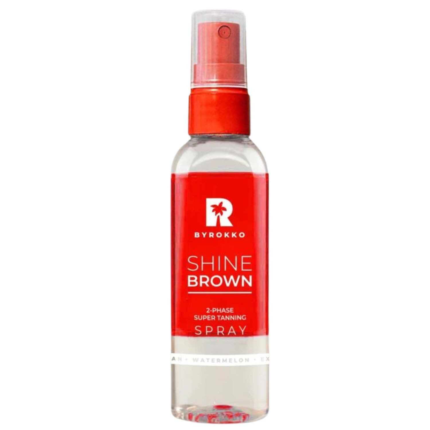 BYROKKO Selbstbräunungsspray Byrokko Shine Brown Watermelon Zweiphasen-Bräunungsbeschleuniger, 1-tlg., Mit Hyaluronsäure und Vitamin B