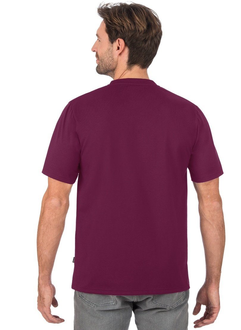 Trigema V-Shirt sangria TRIGEMA DELUXE T-Shirt Baumwolle