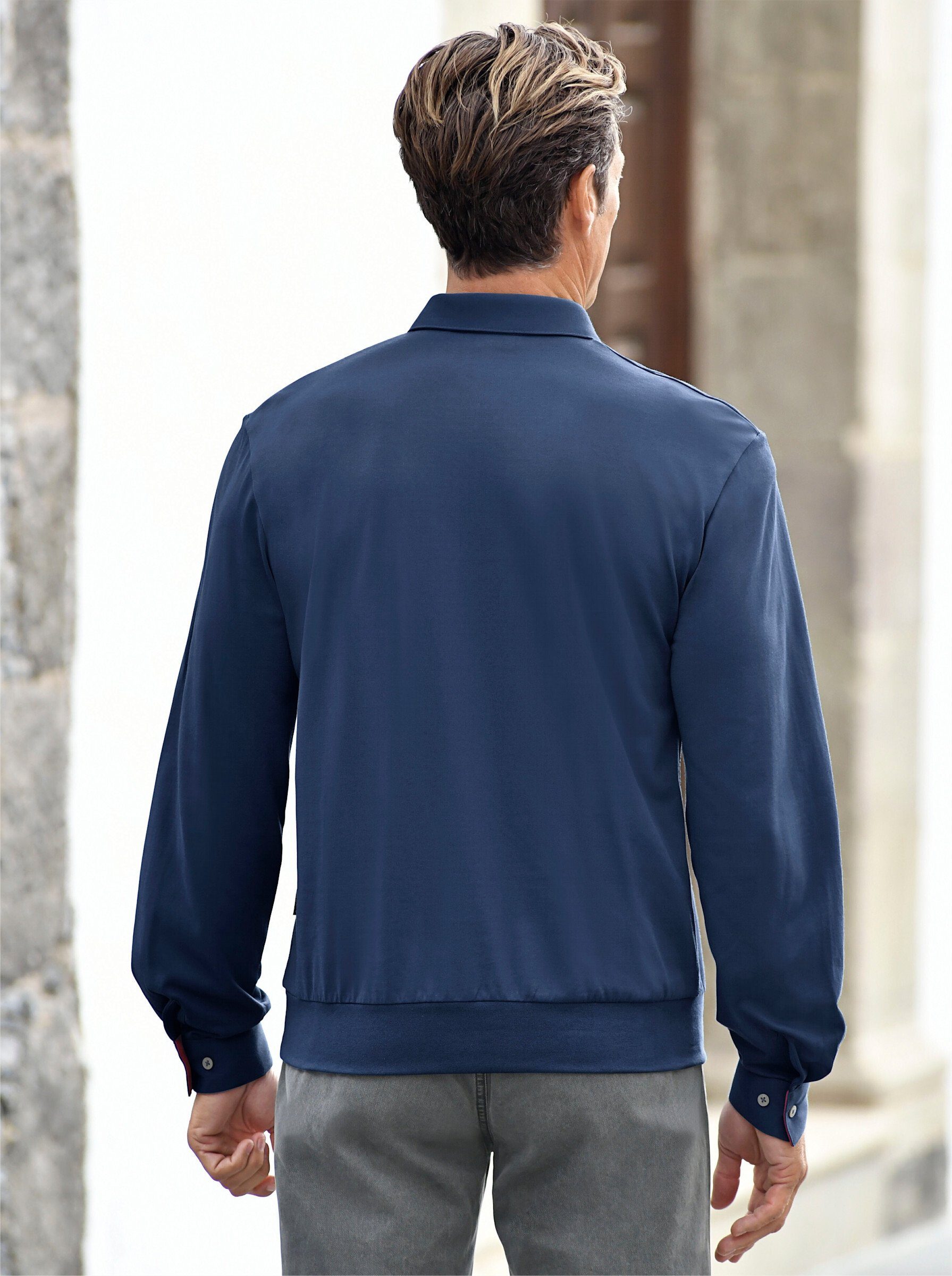 Classic Poloshirt "Langarm-Poloshirt", (1 tlg.) günstig online kaufen