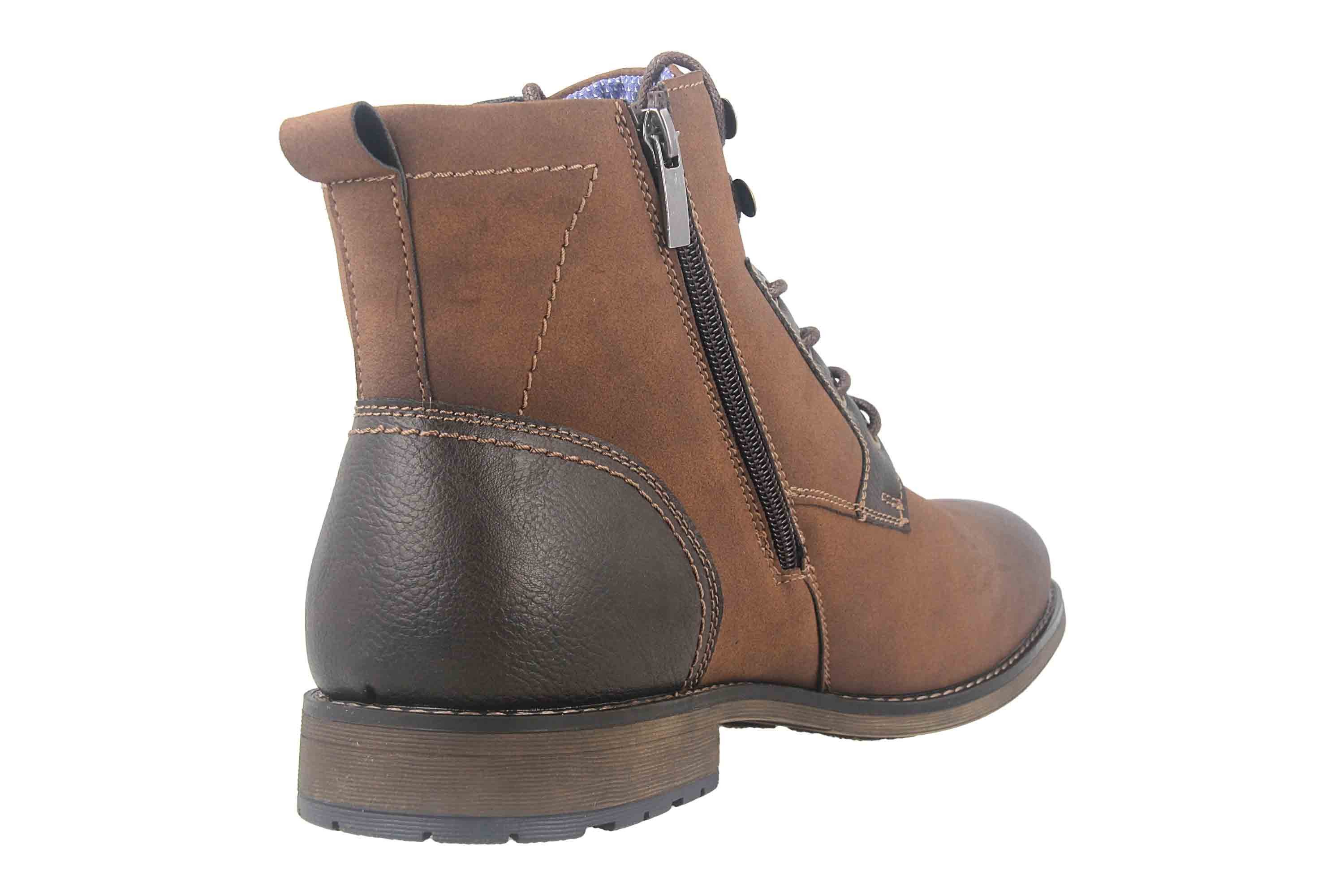 Mavins 3HH0180203 3500 D.Brown PU Nubuck Schnürboots