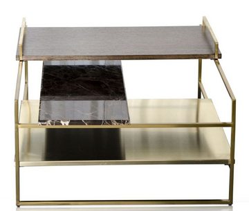 Casa Padrino Couchtisch Luxus Couchtisch Gold 60 x 60 x H. 36,5 cm - Designer Wohnzimmertisch