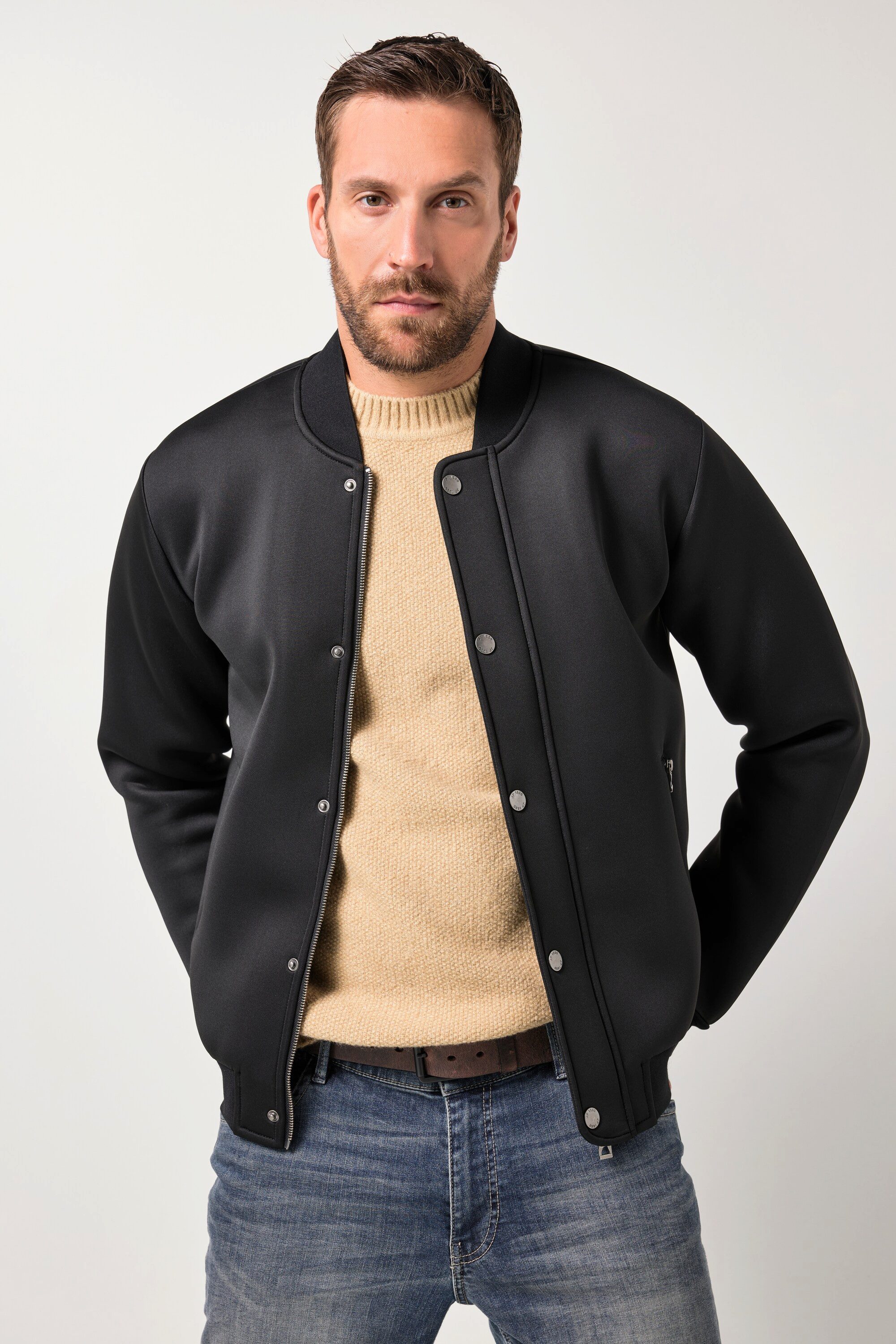 JP1880 Funktionsjacke College-Jacke Scuba Collegekragen Zipper