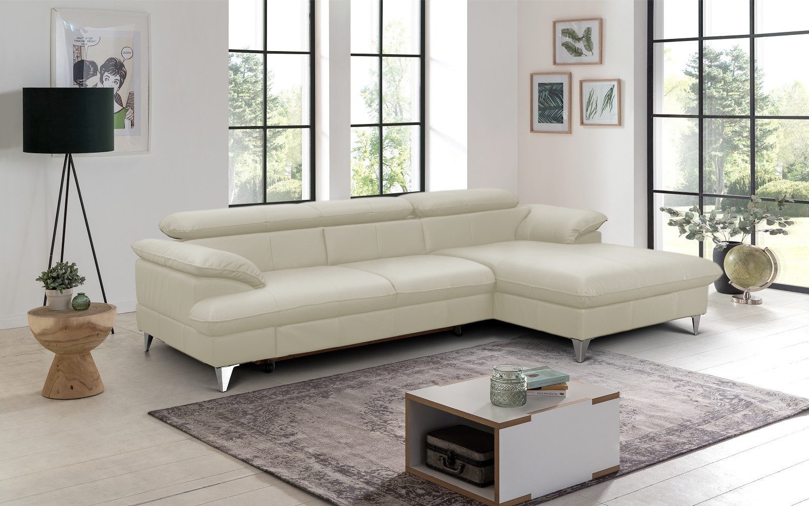 COTTA Ecksofa David Echtleder, Echtleder mit günstig online kaufen