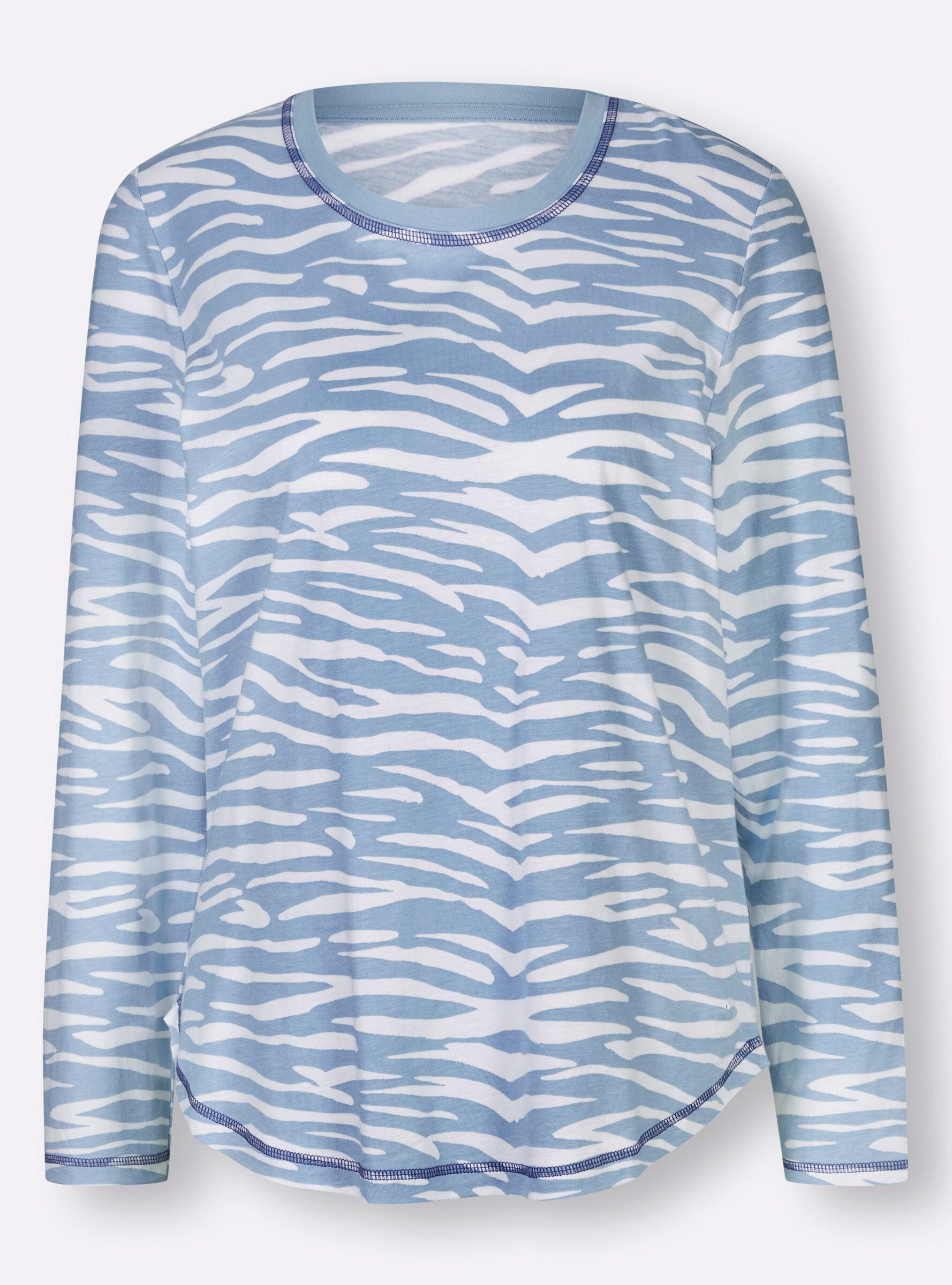 ecru-bleu-bedruckt WEIDEN Schlafanzug WITT