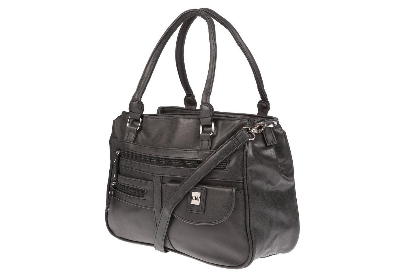 Christian Wippermann Henkeltasche Große Damen Tasche Umhängetasche Schultertasche (1 tlg), Henkeltasche