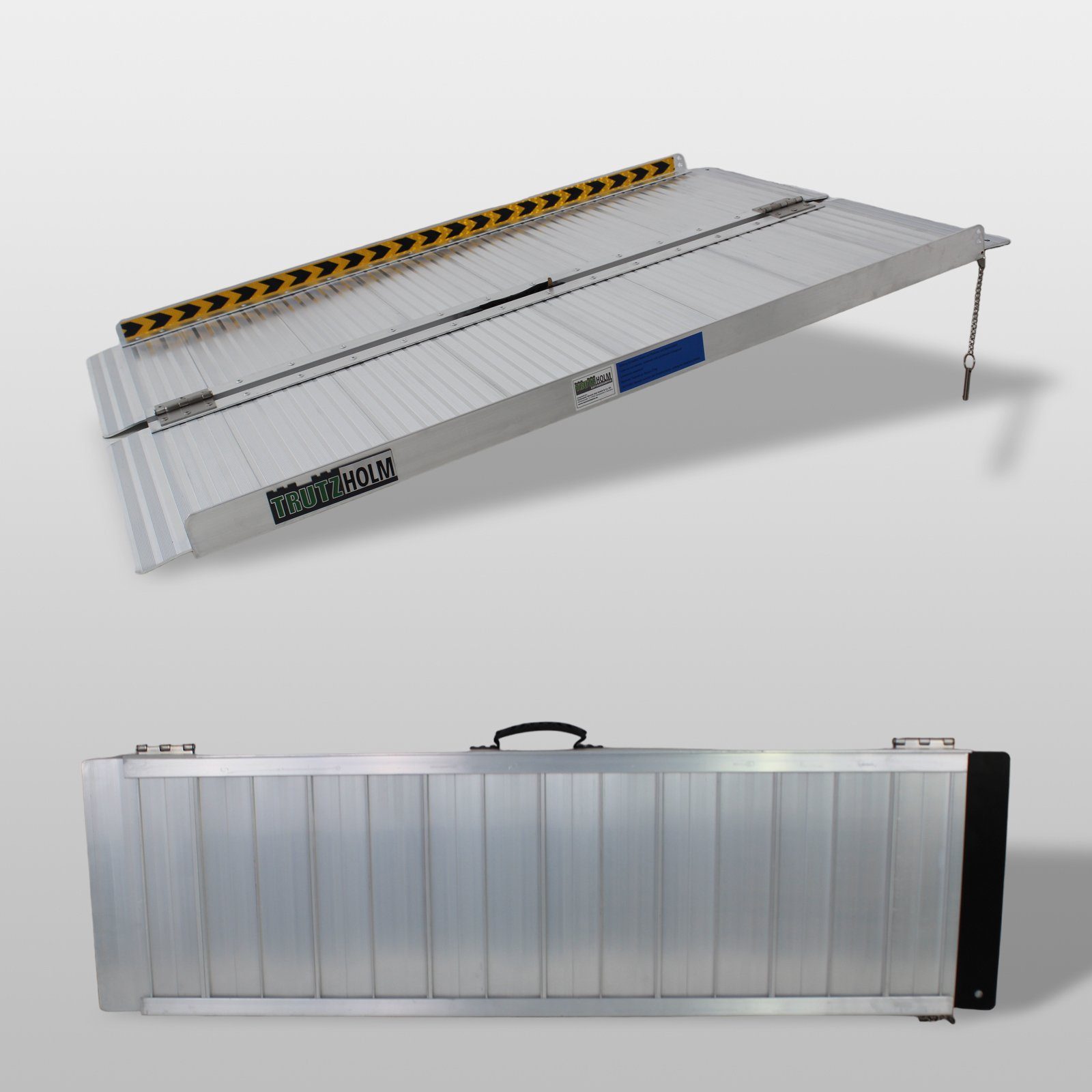 Auffahrrampe TRUTZHOLM Rollstuhlrampe Alu klappbar 61 cm bis 213 cm Länge bis 272