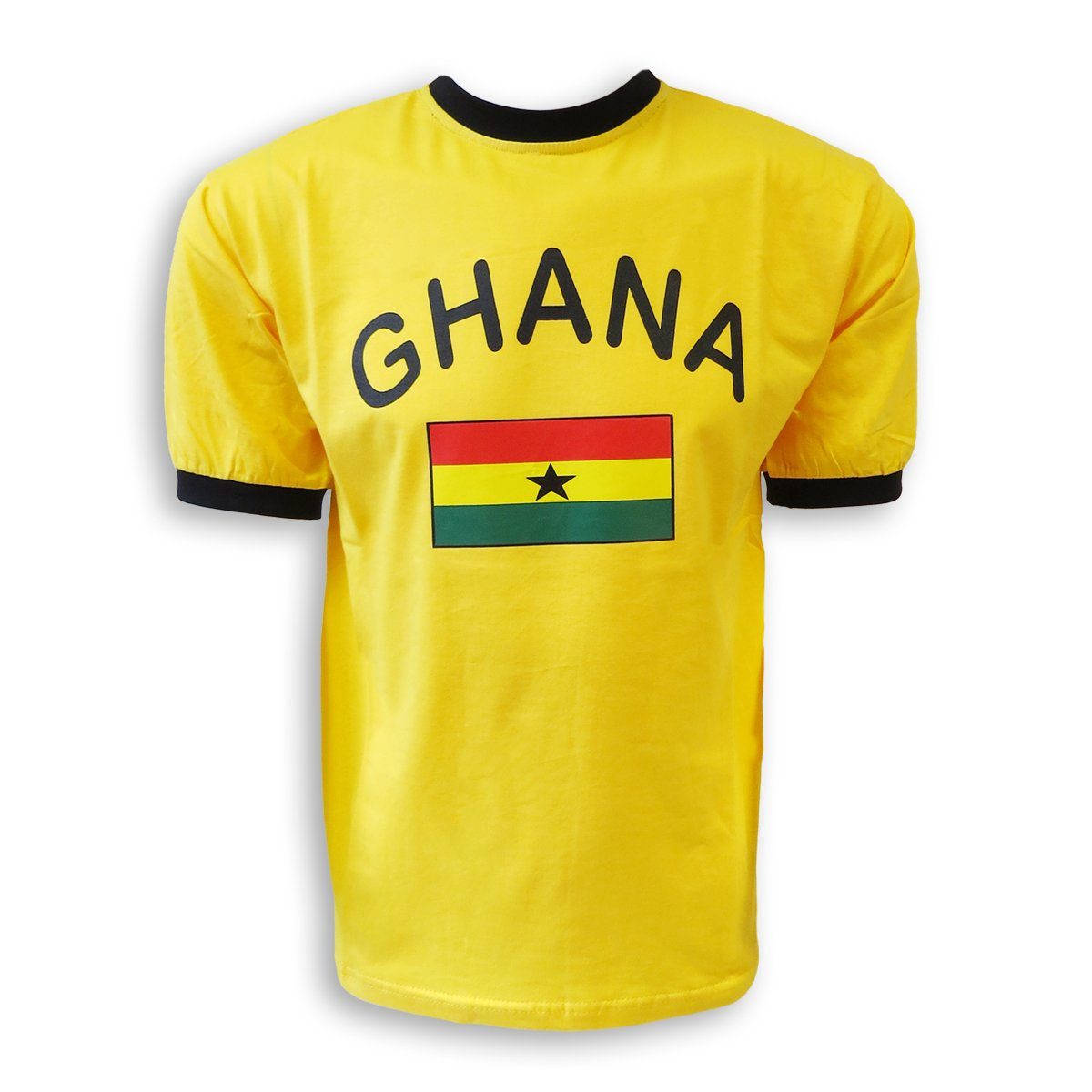Sonia Originelli T-Shirt Fan-Shirt "Ghana" Unisex Fußball WM EM Herren T-Shirt
