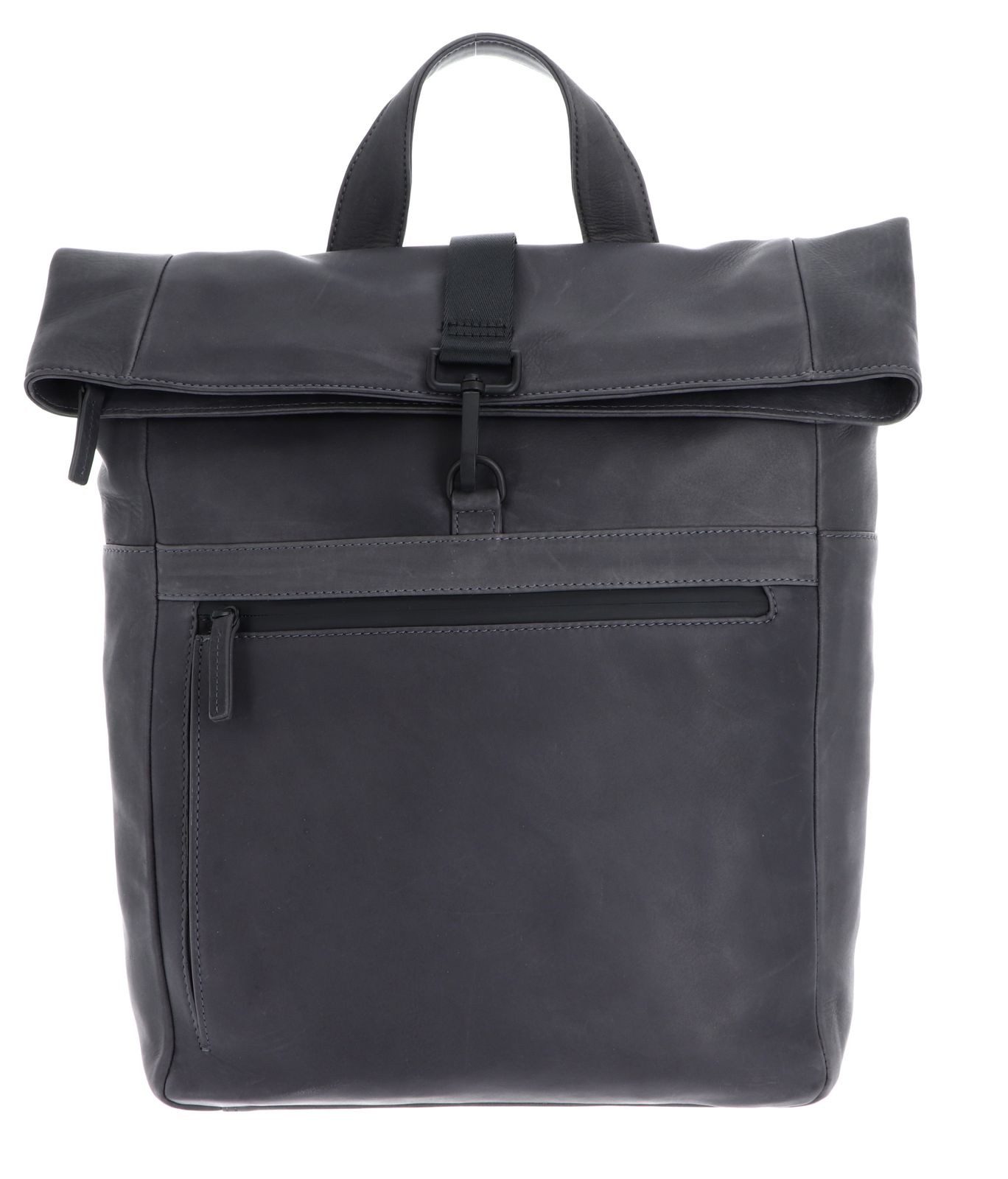 Leonhard Heyden Rucksack Rucksack Rolltop 6758 (Set, 2-tlg), aus echtem Rindsleder