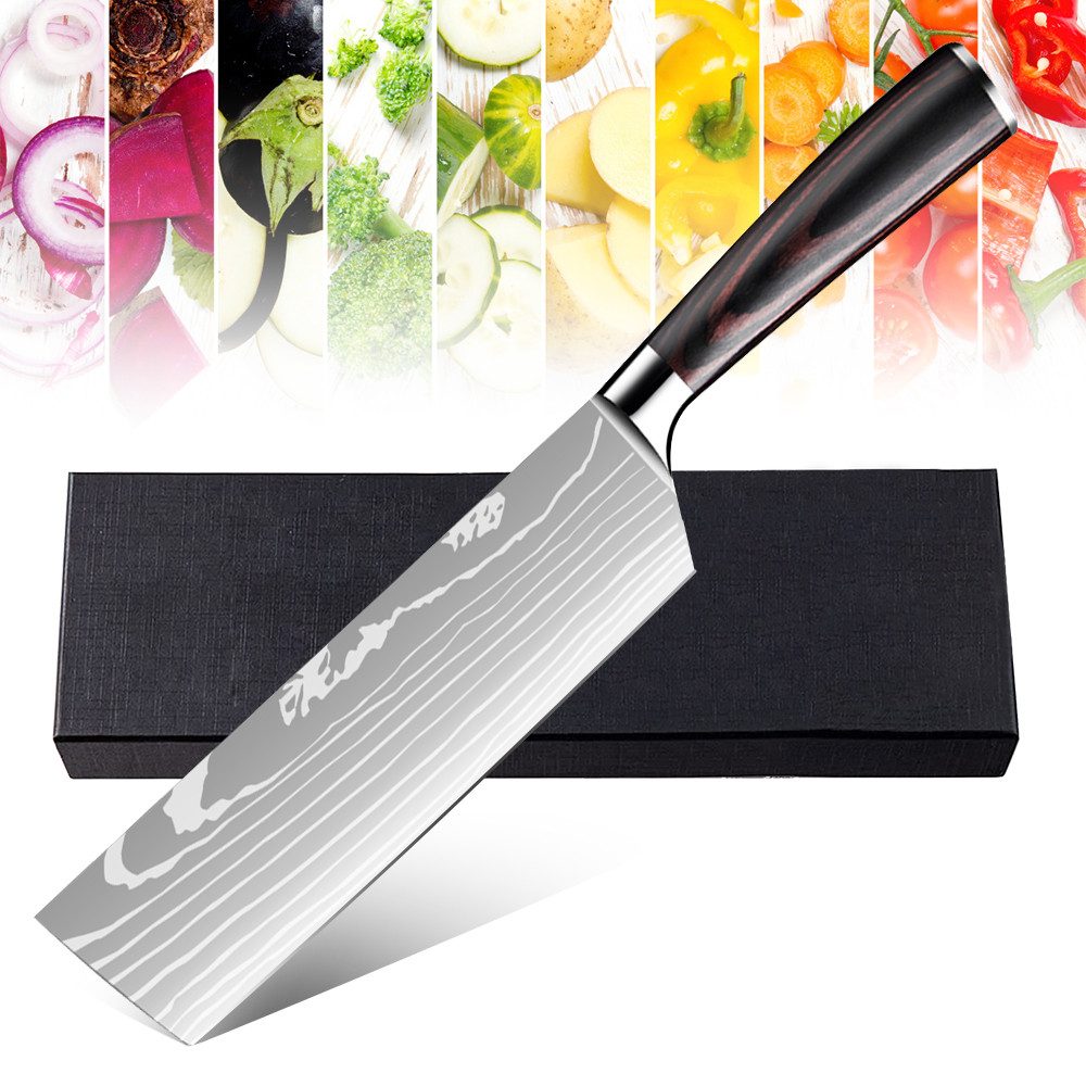 MDHAND Hackmesser 20 cm – professionelles Fleischmesser aus hochwertigem Edelstahl, Extrascharfes Küchenmesser mit ergonomischem Pakkaholz-Griff