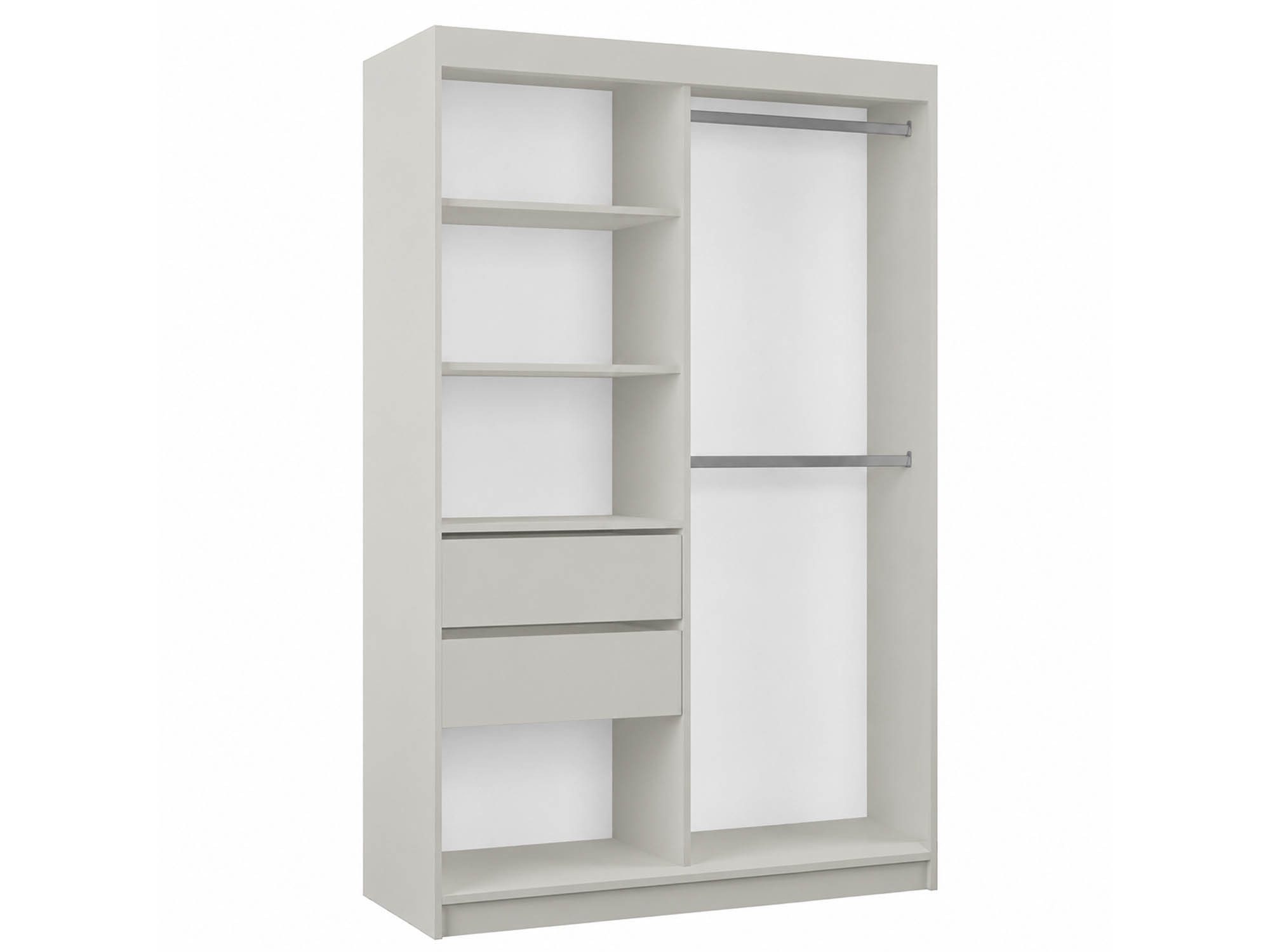 Beautysofa Kleiderschrank GAJA II mit Spiegel (Schrank mit Schubladen und Kleiderstange, moderner Schiebetürenschrank) Breite: 120 cm, 200 cm oder 240 cm – Bild 3 von 5