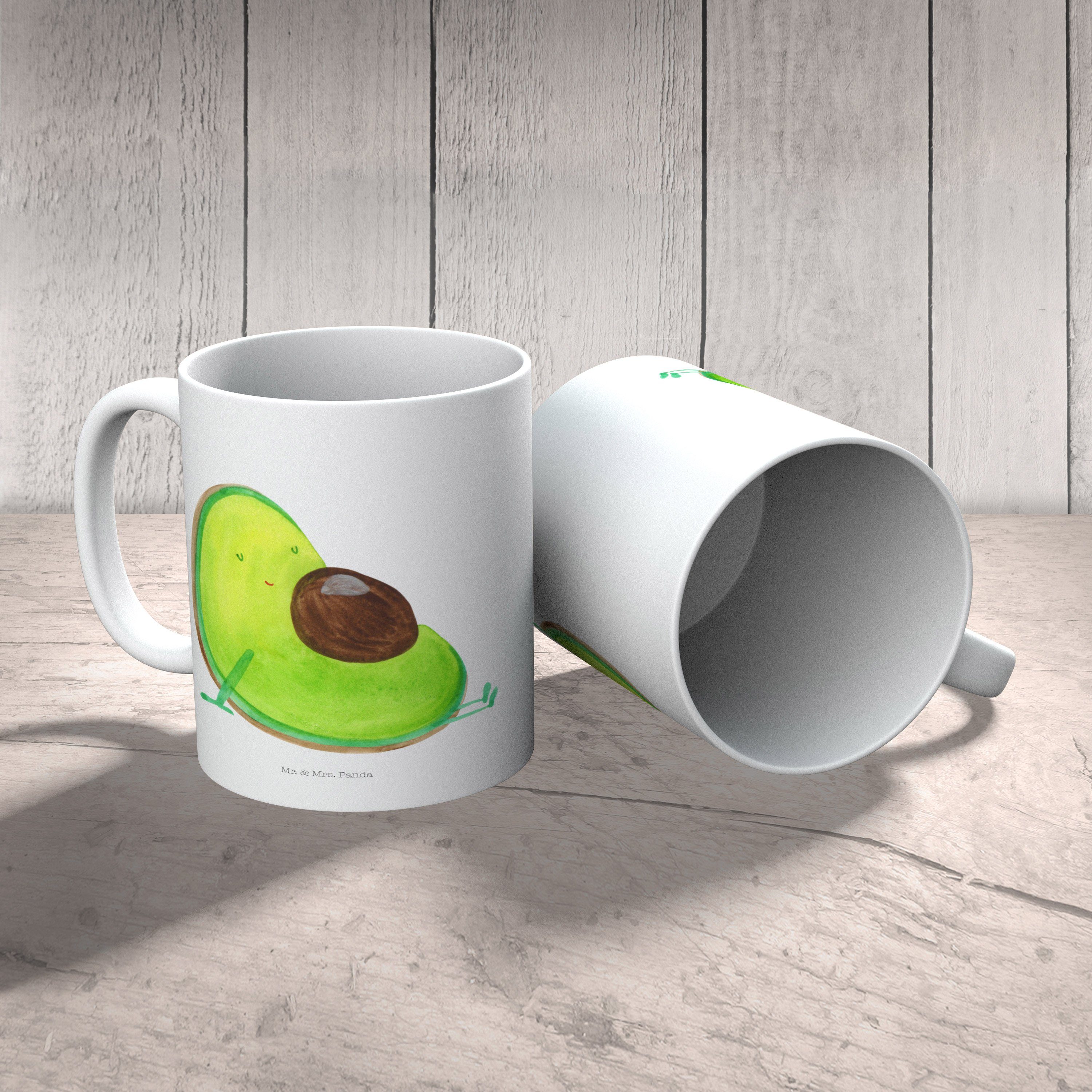 Mr. & Mrs. Kinderbecher Avocado Babyparty, Gesund, Kunststoff Panda - Kunststoff Ta, Weiß - Geschenk, schwanger