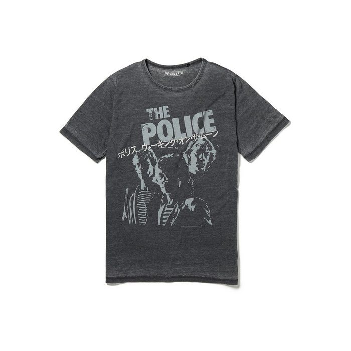 Recovered T-Shirt The Police Japanese Tour Charcoal
